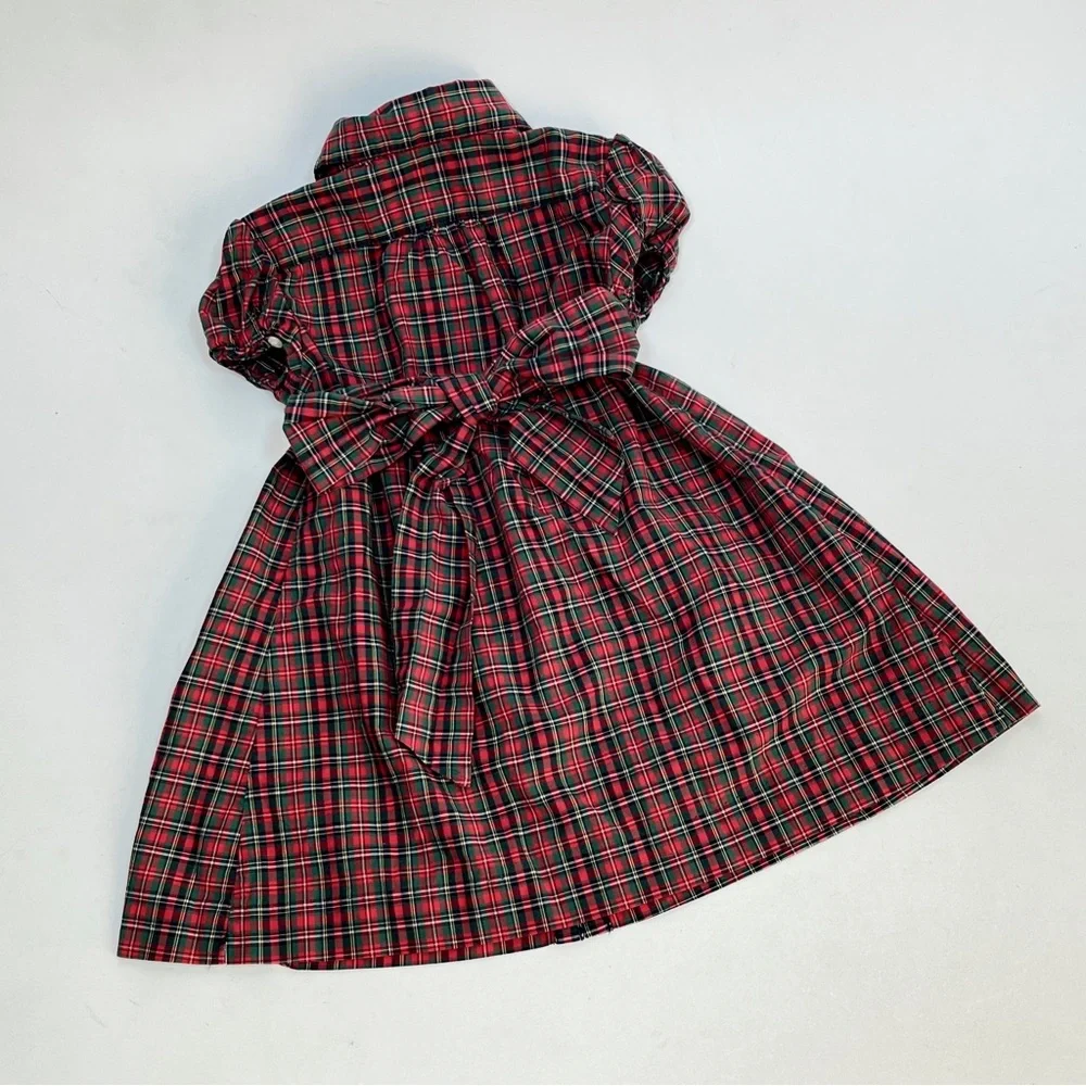 RALPH LAUREN plaid holiday dress 24mo